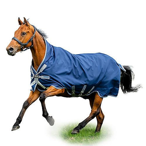 Couverture Amigo Bravo 12 Wug Lite pour cheval en bleu marine taille 87