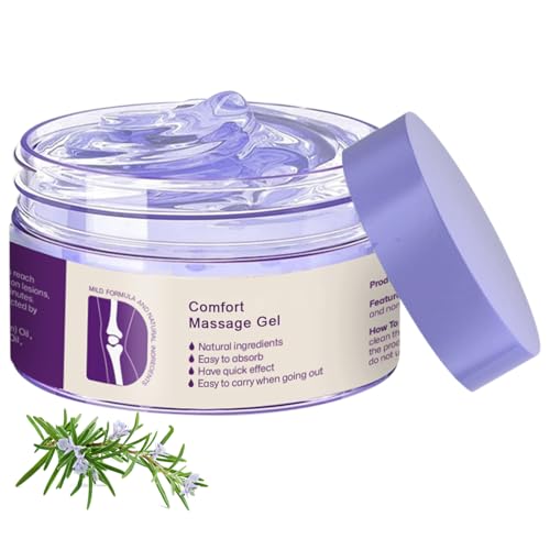 Josmon Kresin Joint Comfort Purple Gel, Kresin Joint Comfort Massage Gel, Soothes Discomfort for Neck, Back, Knees, Lumbar, and Feet, Absorb Quickly and Non-Greasy, 1.75 OZ, Purple