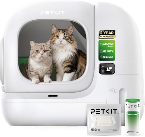 PETKIT Purobot max 3 Odor Free&Leak Control, Self-Cleaning Cat Li...