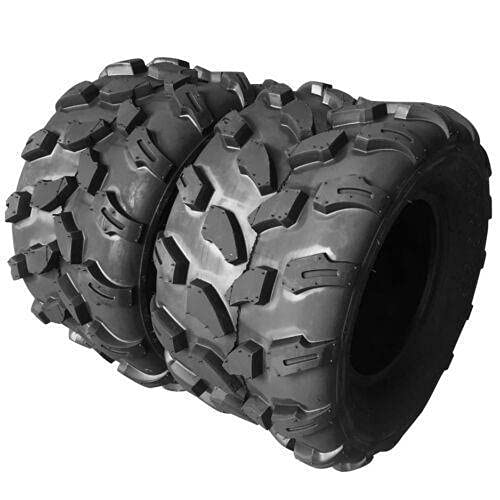 TUFFIOM 18x9.5-8 ATV Tire, 4 PR Go Kart Tires, Off-Road ATV UTV Tire for All Terrain, Mini Bike Tubeless Trail Tires with Strong Grip and High Stability for Riding Mowers, Set of 2