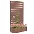 Outsunny Raised Garden Bed with Trellis for Climbing Plants, Planter Box with Self Draining Gap, Freestanding Trellis Planter for Outdoor, Patio, Deck