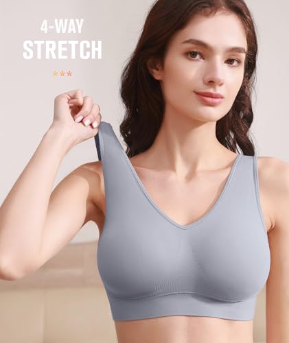 BESTENA Comfort Bra, Seamless Removable Pads Sleep Bras, Yoga Bra, Sports Bras for Women3