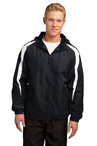 SPORT-TEK Unisex Fleece-Lined Colorblock Jacket at Amazon