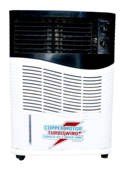 Image of BABA TRADERS BUYNEXT - Turbowind 72 Personal Air Cooler For Home with Powerful Fan, 3-Side Honeycomb Pads and Low Power Consumption (72L, White,black)