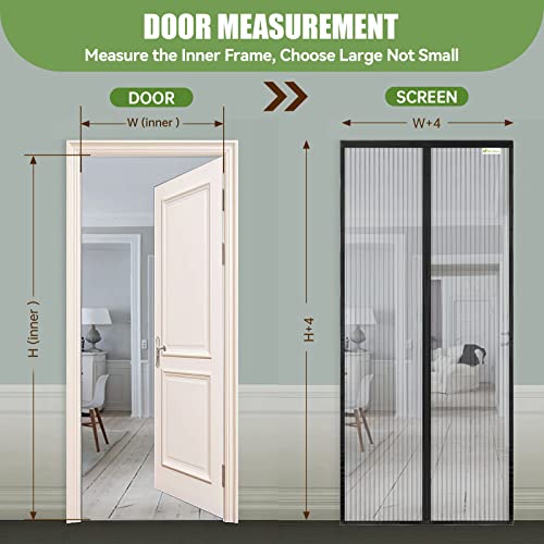 Mosquito Net Door Magnetic Mosquito Net Customized Door Curtain Anti-Mosquito Door Curtain for Hallways Doors - Image 4