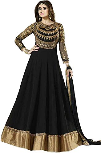 black colour anarkali