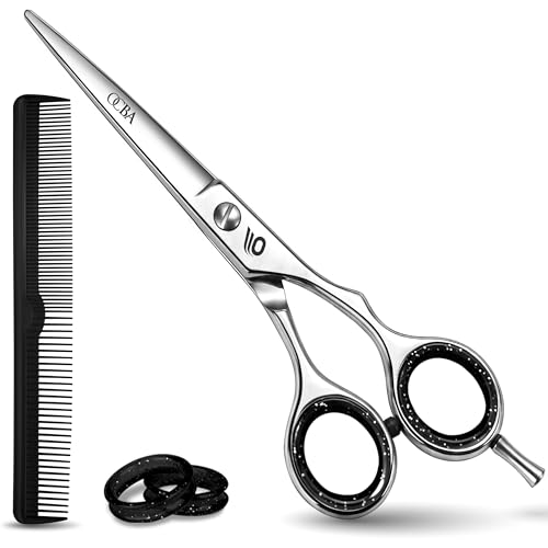 OCBA Professional 6 Hairdressing Scissor Sharp Hair Cutting Scissors for Barbers Hairdressers & Stylists Beard & Haircut Scissors for Men & Women (Classic Scissor)