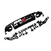 CHIESMA Rear Diffuser Fit For 2015-2021 Benz W205 C-Class C63 C63S AMG (B Style), Gloss Black ABS Painted Rear Bumper Diffuser Set