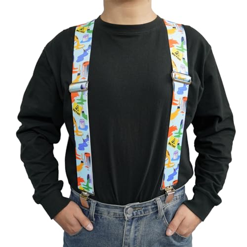 Image of MELOTOUGH Men's Suspenders w /Clip Heavy Duty suspenders for men Big and Tall Work suspenders for Jeans