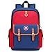 weiatas Kids Backpack Children Bookbag Preschool Kindergarten Elementary School Bag for Girls Boys (Red-blue, Small)