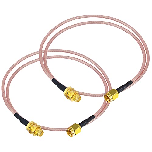 Boobrie Câble Coaxial SMA Mâle à SMA Femelle 50cm Rallonge RG316 Câble Adaptateur d'Antenne WiFi pour Antenne 4g 5g Routeur sans Fil IP Caméra