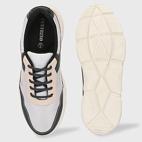 Image of Centrino Mens Casual Shoes Fashion Lace Up Non-Slip Flats Trendy Stylish All Day Comfortable Lightweight Sneakers with Extra Comfort on Heel (6029)