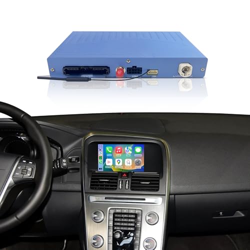 Wireless Carplay Android Auto for Volvo V40 V60 XC60 S60L S80 2015-2019 7' with Touchpad,Carplay Retrofit Kit, Support Wireless Android Auto, YouTube,Mirrorlink, Reverse Camera
