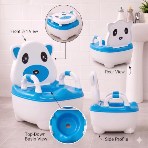 Image of Baby Potty Seat for 6 Months to 2 Years | Potty Training Chair with Removable Bowl | BPA Free Toddler Potty Chair with Backrest