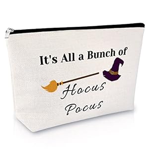 Halloween Makeup Bag Gift for Women Best Friend Birthday Gift for Friend Cosmetic Bag Funny Halloween Present Ideas Friendship Gift for Sister Christmas Thanksgiving Gift Travel Cosmetic Pouch