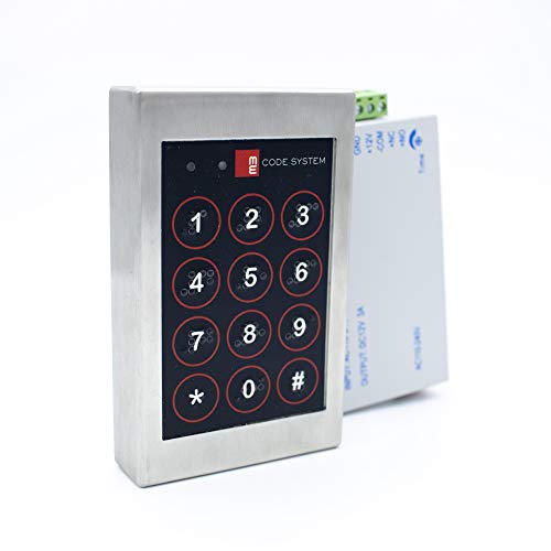 M E-Kit Completo Teclado Inteligente Code System - Control De Acceso - Incluye Teclado Y Relé Alimentador 12v, Listo Para Conectar - Con Sistema Braille. Made In Spain - Innox M E-Kit Completo Teclado Inteligente Code System - Control De Acceso - Incluye Teclado Y Relé Alimentador 12v, Listo Para Conectar - Con Sistema Braille. Made In Spain - Innox