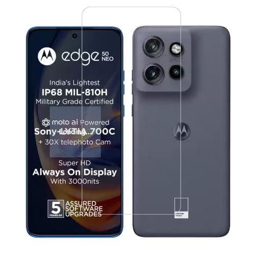 KMPERED® Screen Guard Tempered Full Edge Coverage Screen Protector for MOTOROLA Edge 50 Neo bubble free application | 9H Surface Hardness Tempered Glass (Pack of 1). (B0DHH4L7T4) Amazon Price History, Amazon Price Tracker