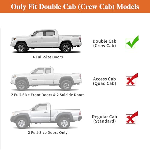 Estribos laterales Hooke Road para Toyota Tacoma 2005-2023 miniatura 2