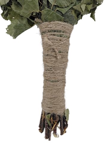Dufte Momente | 5 x Birken Reisig, Wenik, Quast für Sauna, Banja | aus Ernte 2024 | einzeln verpackt und luftgetrocknet | mehrfach verwendbar ¬| Länge ca. 50-60cm, Gewicht ca. 190g