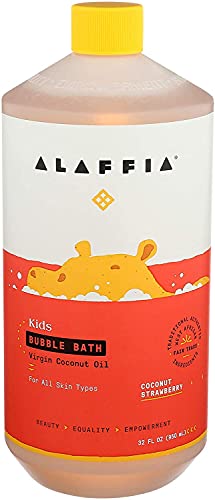 Alaffia Kids Bubble Bath, Coconut Strawberry 32 FZ