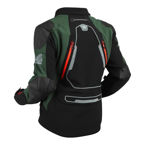 Image of ROYAL ENFIELD ADVENTURER XT RIDING JACKET | Superfabric: High abrasion resistance | Waterproof & Detachable Winter /Thermal liner | Level 2 Protectors: Shoulder & Elbow | Ventilation all over|OLIVE S