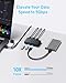 Anker USB 3.0 Switch, Easy One-Click Device Switching for 2 Laptops or Desktops, 3 USB-A Ports, 5Gbps Data Transfer, Compatible with Windows, macOS, Linux
