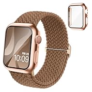 【対応機種＆サイズ】当Adepoy アップルウォッチ向けのバンド+ケースの一体型セットは、Series 9 8 7 6 5 4 3 2 1 SEの40mm 41mm 42mm 44mm 機種だけに対応します。iWatch本体の里側のパラメータに応じてサイズをご選択ください。 女性用アップルウォッチバンドは補強されたステンレススチールバックル付きで、長さを簡単に調節でき、いつでも安全でカスタマイズされたフィット感を提供します。iWatchが落ちる心配がありません。4.5「～8.3 」の手首の女性お...