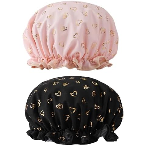Belegao Double Layer Waterproof Bath Caps Cover