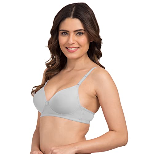 Image of Tweens - Heavily Padded Semi Push-Up Bra - Polyamide Fabric - 3 /4th Coverage, Wireless, Multiway Straps, Seamless - Everyday T-Shirt Bra