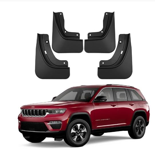 Aletas de barro compatibles con Jeep Grand Cherokee de 5 generación 2022 2023 2024, no requiere perforación, para todo tipo de clima, protectores de