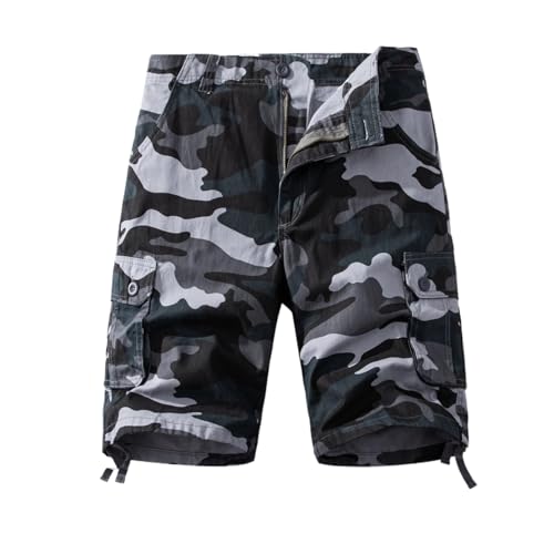 Bermuda homme coton multi-poches avec tissu respirant résistant pour randonnée