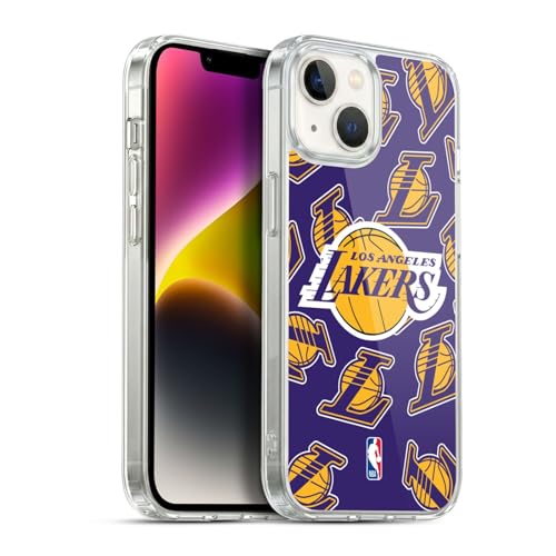 Head Case Designs sous Licence Officielle NBA Motifs Los Angeles Lakers Coque en Gel [Protection de Qualité Militaire] Compatible avec Apple iPhone 14