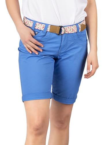 Bermuda pour femme en coton stretch coupe droite DENIMFY d'été