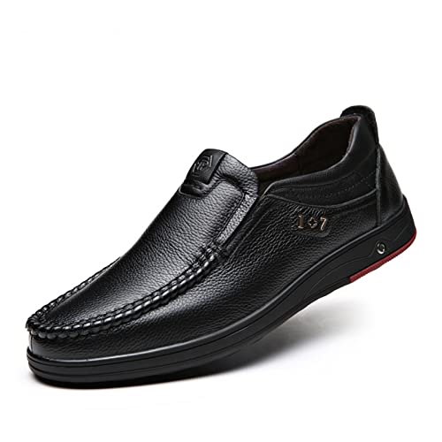 LAZIRO Large Size Men's Shoes Men's Business Formal Leather Shoes British Slip-on Slip-on Casual Shoes