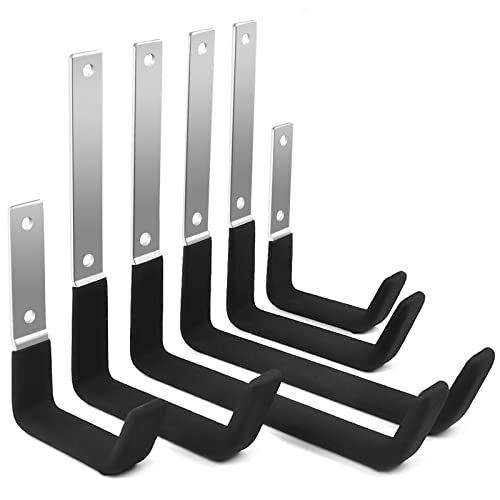 Sposuit Garage Hooks Wall Mount - 6 Pack Garage Hooks for Hanging