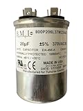 20uF 370VAC Motor Run Capacitor, Compatible Replacement Part for Franklin U17-1440, U17-1178, 155328103 in 2HP Franklin Electric Control Box. Made in USA by BMI for Tuhorse Electric