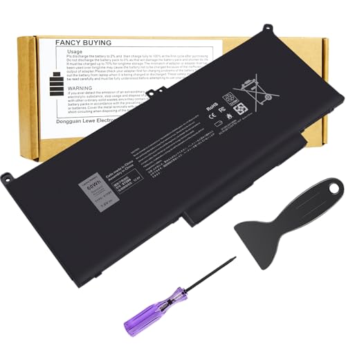 F3YGT 0F3YGT Laptop Battery for Dell Latitude12 7000 7280 7290/13 7000 7380 7390 P29S002/14 7000 7480 7490 P28S P28S001 P73G P73G002 Series KG7VF V4940 451-BBYE 453-BBCF DM3WC 0DM3WC DM6WC 2X39G