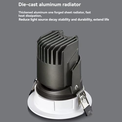 Foco LED COB 25W Cenei de aluminio empotrable y alta disipación 3