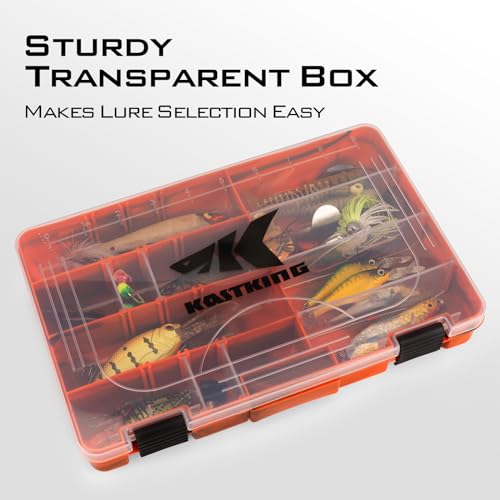 Image of KastKing Tackle Boxes, Plastic Box, Plastic Storage Organizer Box with Removable Dividers - Fishing Tackle Storage - Box Organizer - 2 Packs /4 Packs Tackle Trays - Parts Box