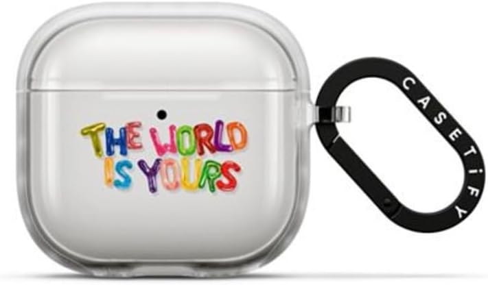 CASETiFY Impact Airpods (4th Gen) Case with Ring - Wild Squill Flowers - Frost