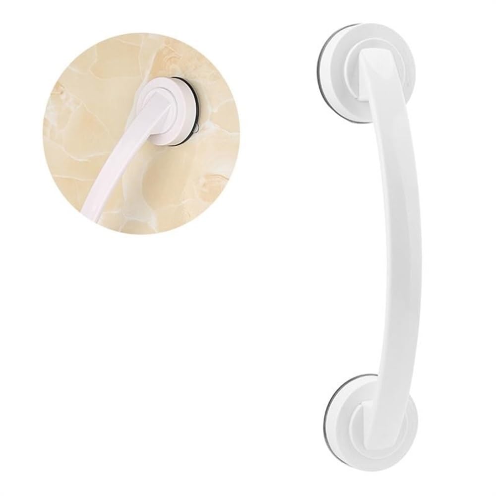 Maniglie corrimani Ventosa Potente Bagno corrimano Vasca da Bagno a Parete Anziani e Maniglie di Sicurezza Bambini Barre di Sostegno Vasca(White 30x6.5cm)