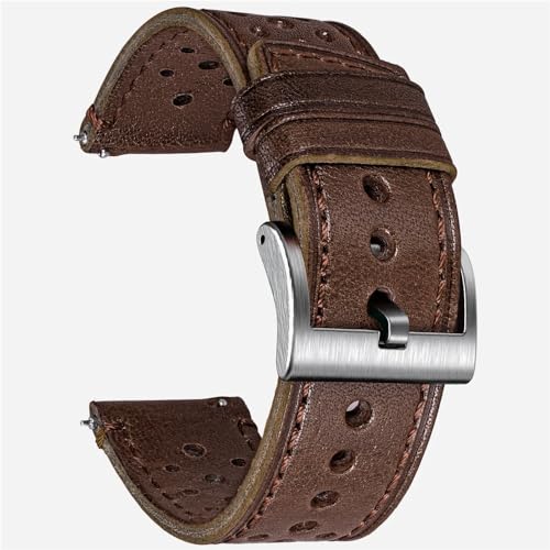 Bracelet de montre en cuir fait main italien 22mm chargé d'histoire
