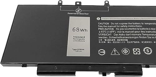 WISTAR GJKNX Laptop Battery Compatible for Dell Latitude E5480 E5580 E5490 E5491 E5590 E5591 Precision 15 3520 M3530 Series Notebook 93FTF GD1JP... - Image 2