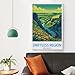 HNROJICO Driftless Region Wisconsin Vintage Travel Posters 24x36inch(60x90cm) Canvas Wall Art Poster Prints, Bedroom Living Room Decoration Painting, Unframe-style
