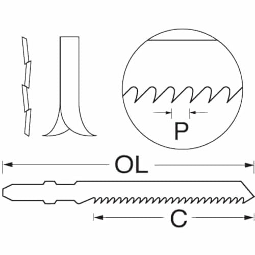 Trend JB/T144D Stichsägeblatt, 100 x 4 mm, 5 Stück
