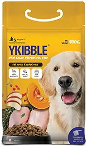 WIGGLES Ykibble Dog Food Adult Pet, 900 gm - Oven Baked Nutritionally Balanced Food - Chicken, Vegetables, Vitamins & Minerals