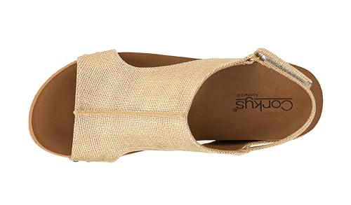 Image of Corkys Footwear Volta Wedge - Chic Elegance Meets All-Year Comfort with a 2-Inch Cork Heel and Marshmallow Insole for Stylish Everyday Wear and All-Day Comfort