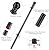 Barcetine Flag Pole Kit with 3x5 US Flag - Includes 5ft Heavy Duty Tangle Free Flagpole,Weather Resistant 3x5 Embroidered American Flag,Aluminum Holder Bracket,for Outside House,Porch,Outdoor