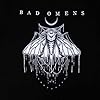 Rock Off officially licensed products Bad Omens Band Logo Moth T Shirt M Black #1