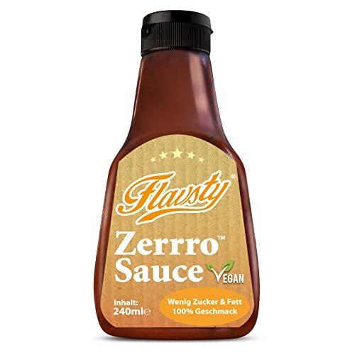 Flavsty® Zerrro™ BBQ Sauce Zero 240ml - Zucker- und kalorienreduzierte Low Carb BBQ Sauce Zero Cover